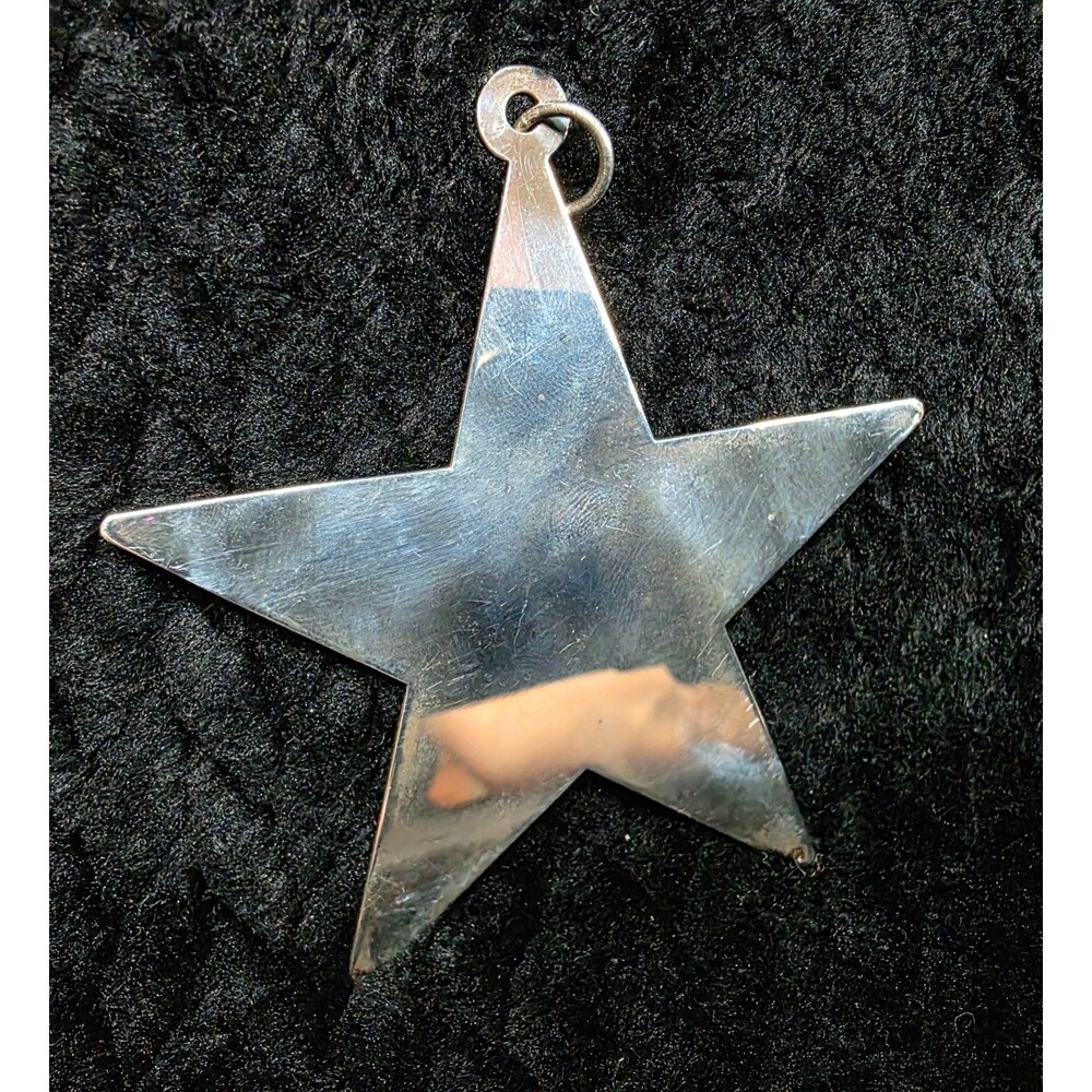 Vintage Mid-Late 20th Century James Avery Sterling Silver Star Pendant/Ornament - Picture 3 of 8